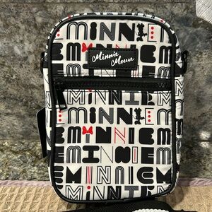 NWT Disney Minnie Mouse Crossbody Bag – Black & White Graphic Print